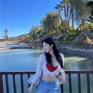 summer white cardigan